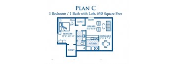 1 Bedroom / 1 Bath (Loft)