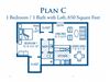 1 Bedroom / 1 Bath (Loft)