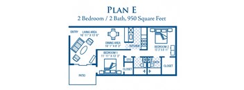 2 Bedroom / 2 Bath (Large)