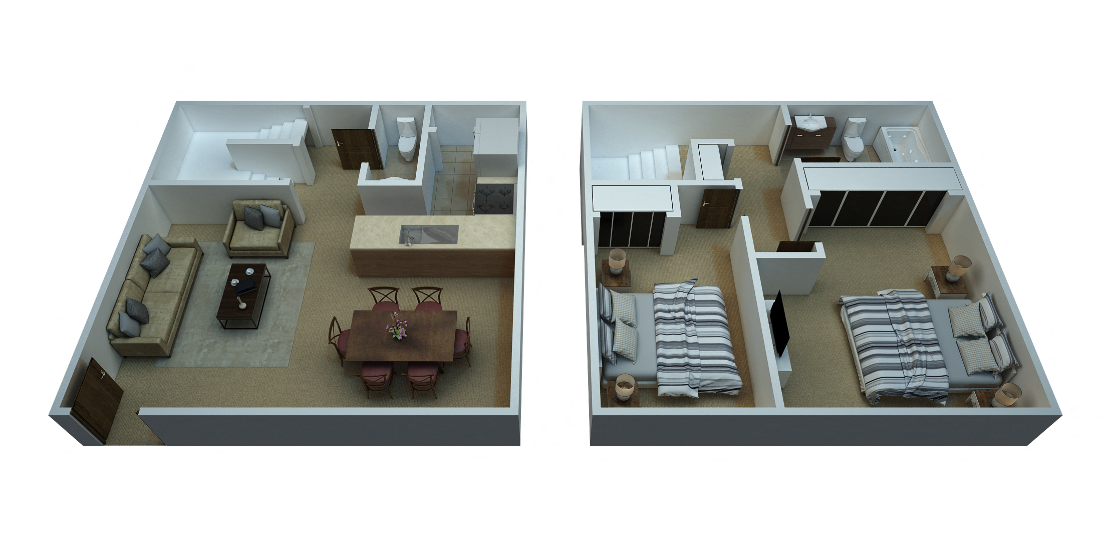 Aurora - 2 Bedroom, 1.5 Baths