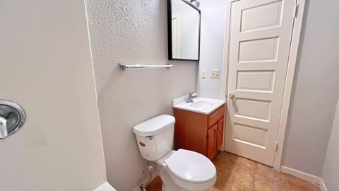 a small bathroom with a toilet and a sink