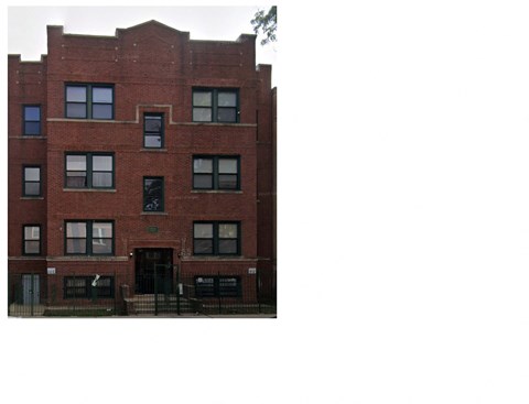 a view of the front of a brick building