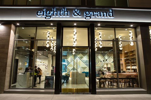 A storefront with the name