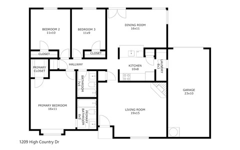 1209 High Country Dr 3 Beds Apartment for Rent
