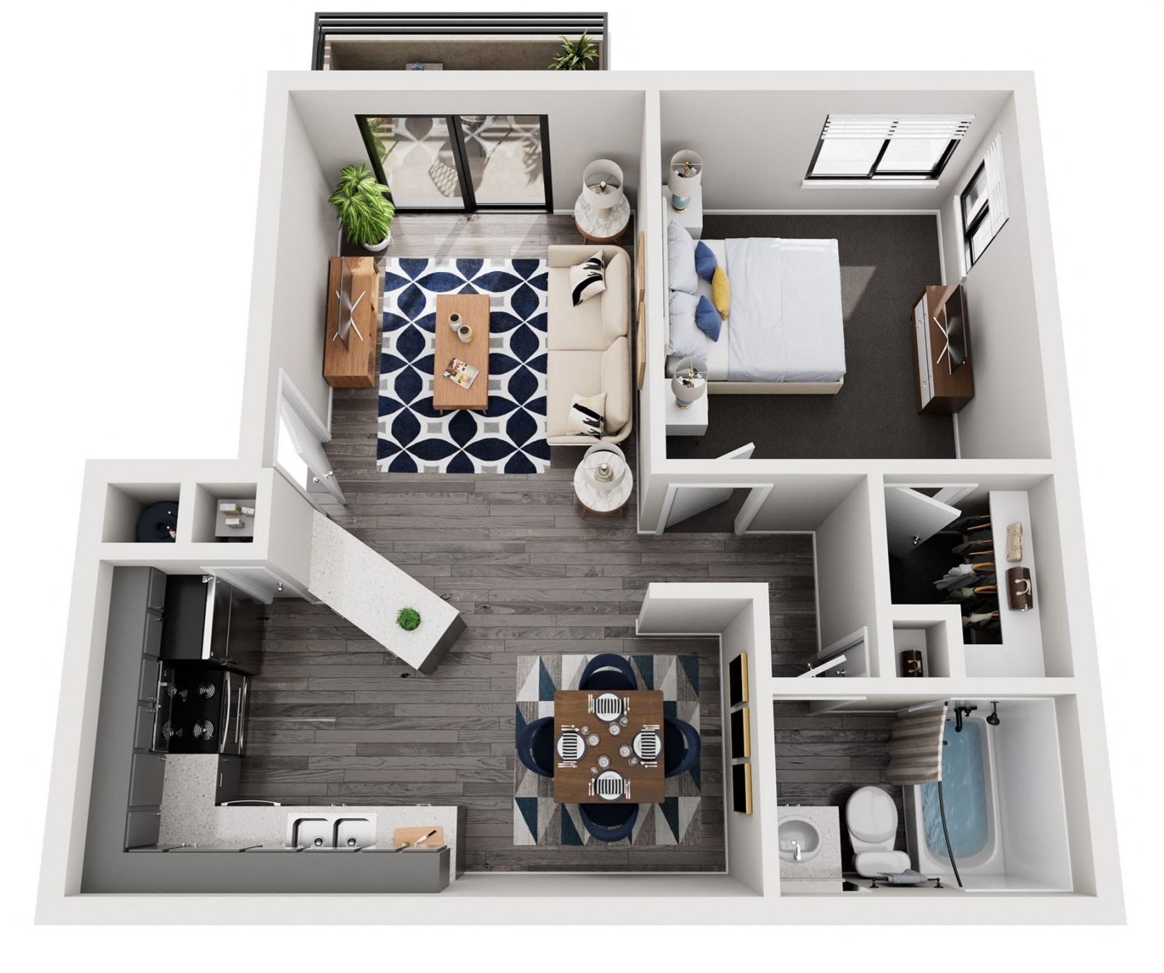1X1 Bedroom