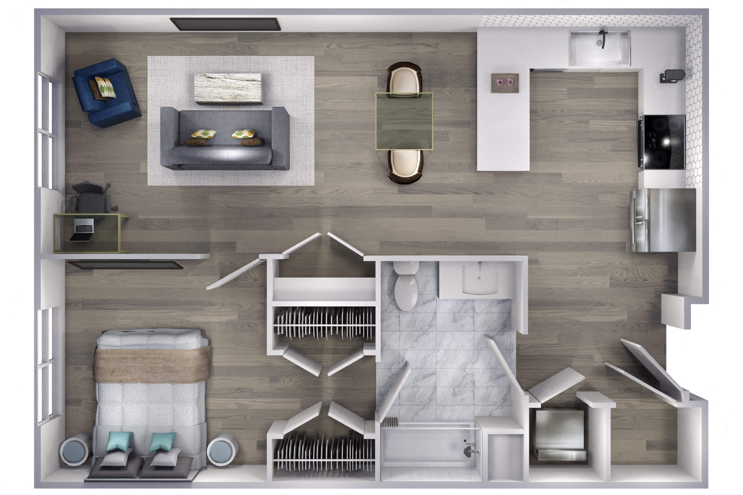 Avenue F | 1 Bed/1 Bath-A2