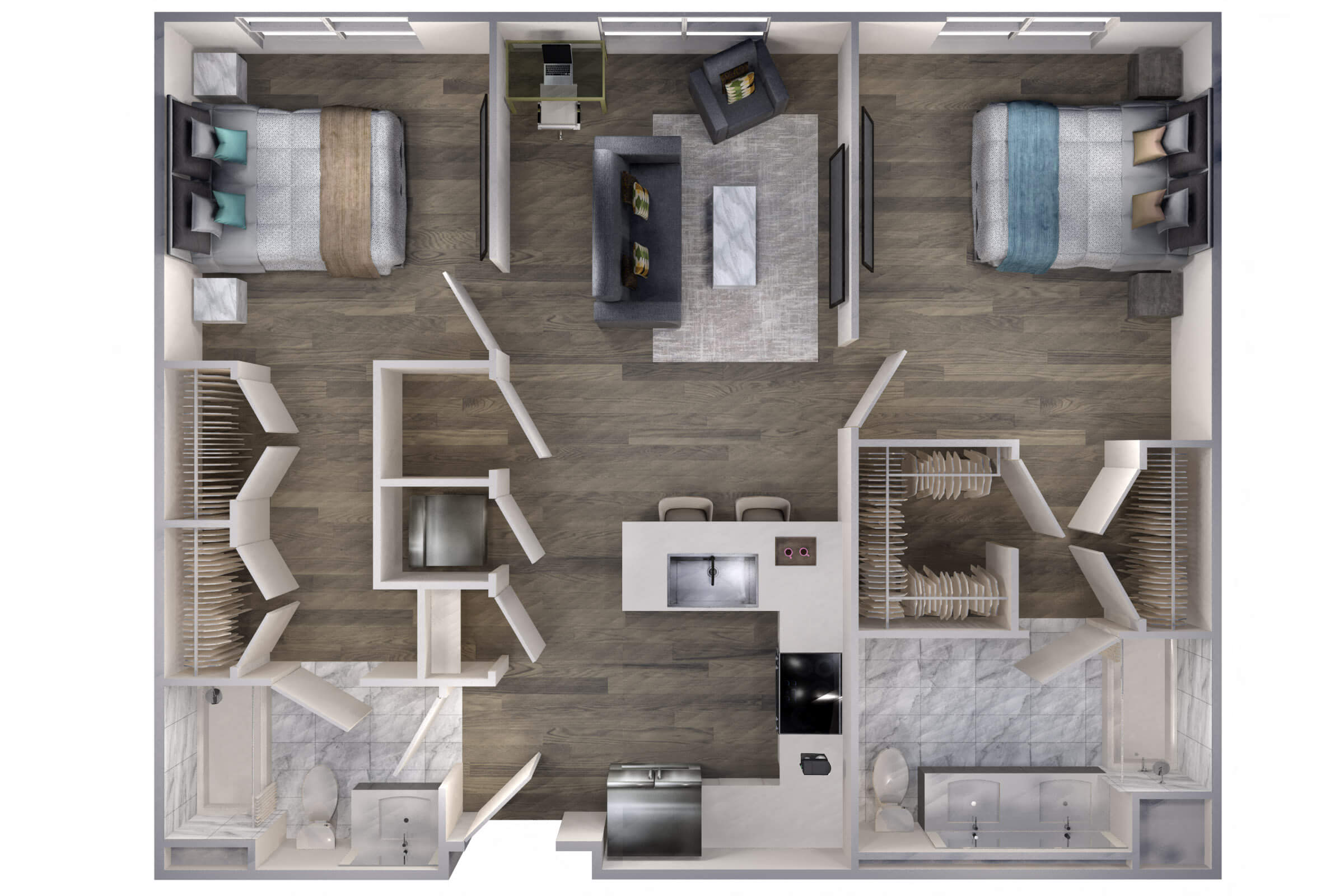 Avenue F | 2 Bed/2 Bath-B1