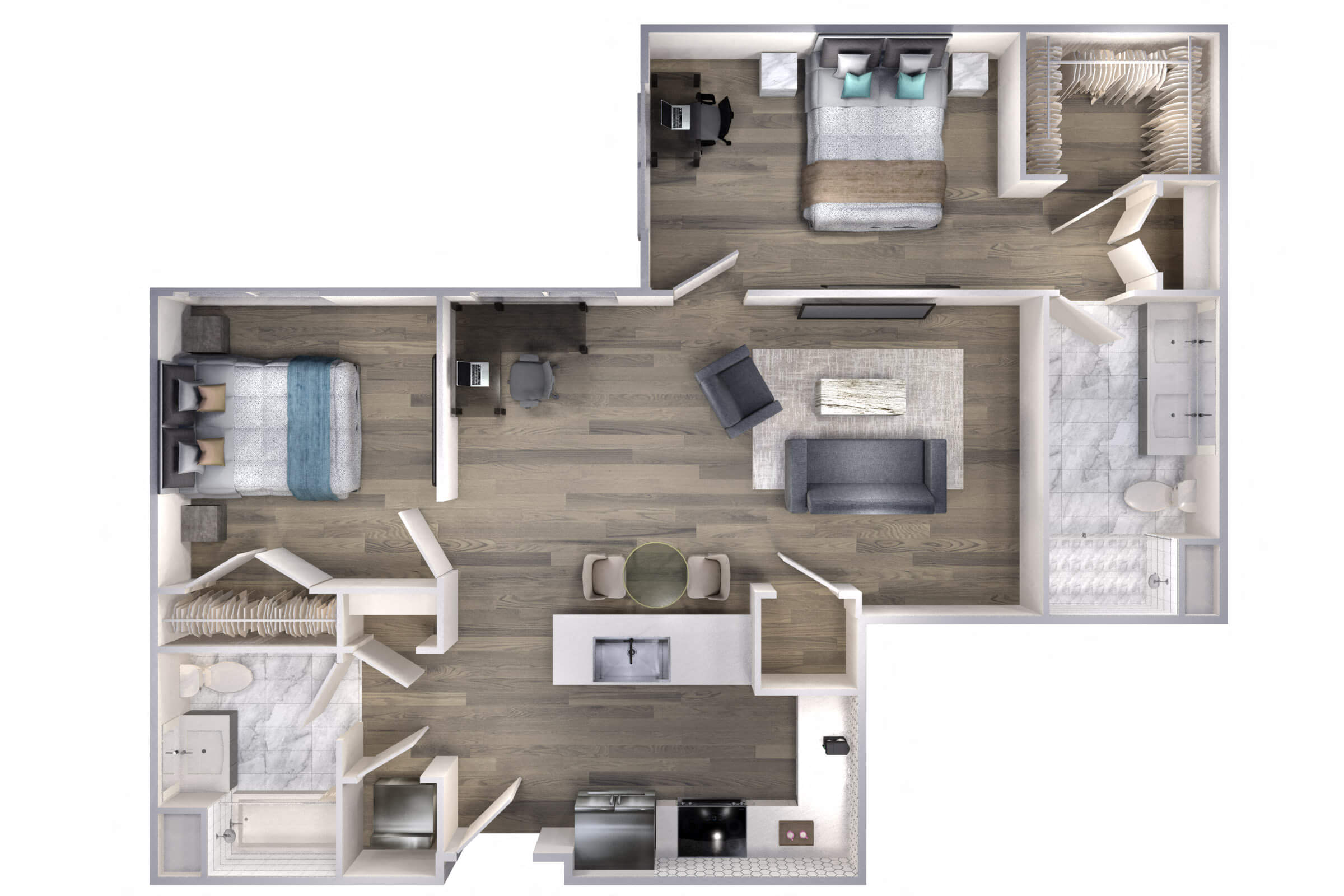 Avenue F | 2 Bed/2 Bath-B3