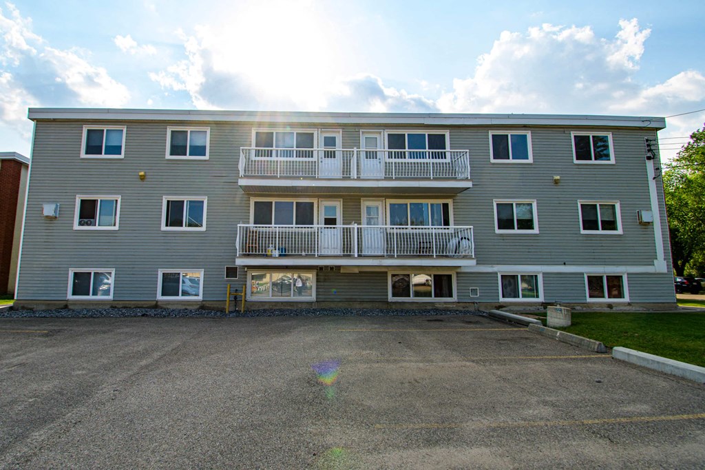 the building where the apartment is located