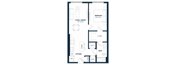 1 Bed 1 Bath-A10