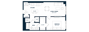 1 Bed 1 Bath-A12-C