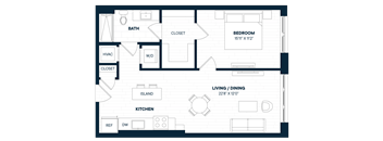 1 Bed 1 Bath-A13