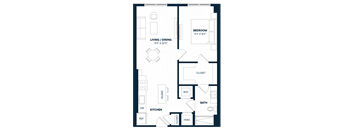 1 Bed 1 Bath-A13b