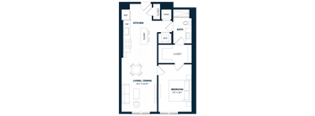 1 Bed 1 Bath-A16-C