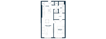 1 Bed 1 Bath-A17