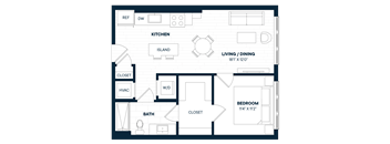 1 Bed 1 Bath-A3-C