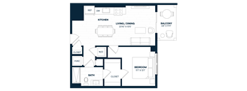 1 Bed 1 Bath-A4-C