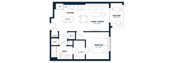 1 Bed 1 Bath-A6-C