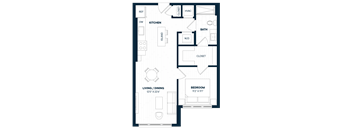 1 Bed 1 Bath-A8