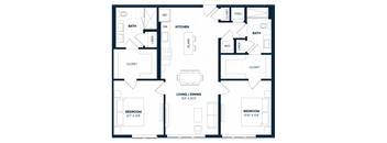 2 Bed 2 Bath-B7