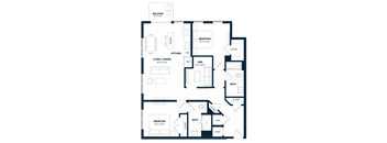 2 Bed 2 Bath Den-B2D-C