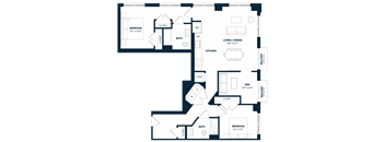 2 Bed 2 Bath Den-B5D
