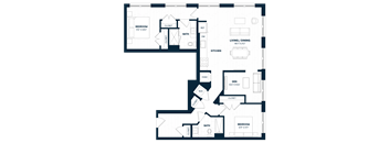 2 Bed 2 Bath Den-B7D