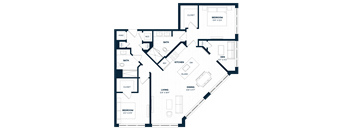 2 Bed 2 Bath Den-B8D