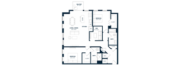 2 Bed 2 Bath Den-B9D-C
