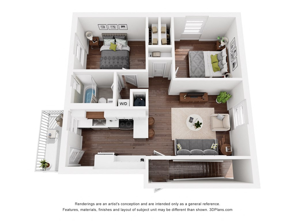 a 1 bedroom floorplan is shown in this image