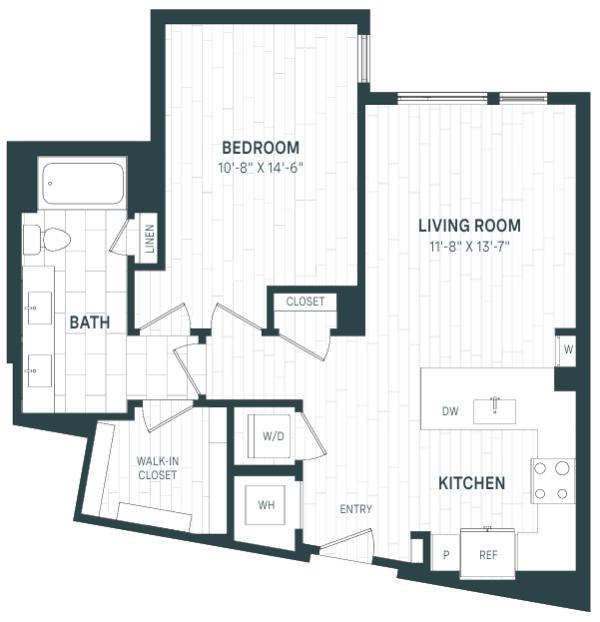 1 Bed/1 Bath-A09-P