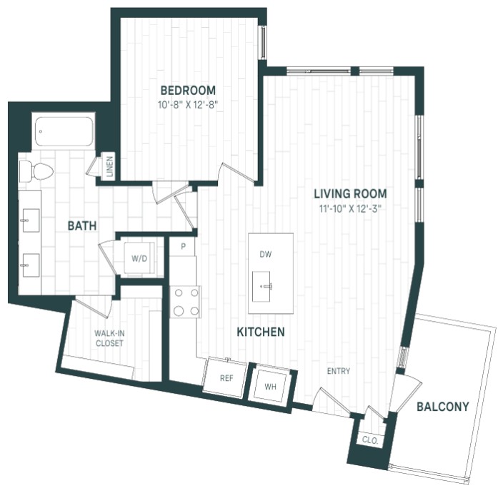 1 Bed/1 Bath-A09b
