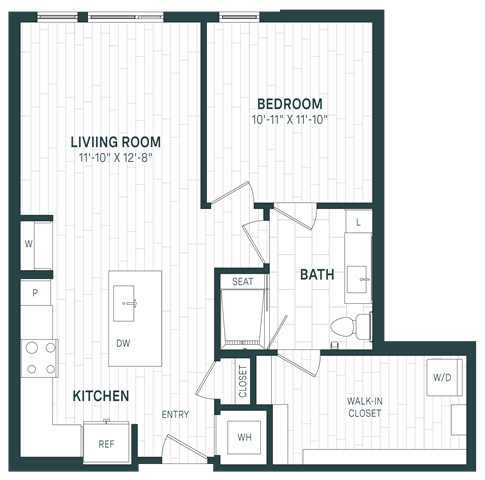 1 Bed/1 Bath-A10Lb-P