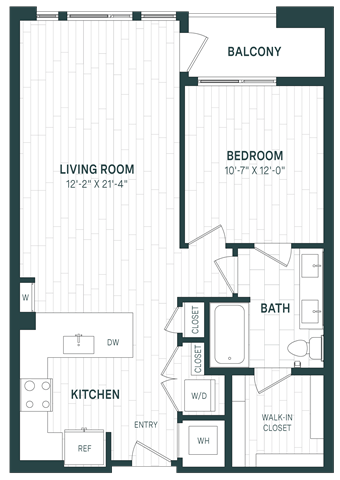 1 Bed/1 Bath-A11
