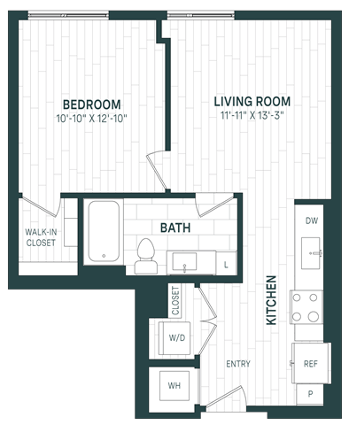 1 Bed/1 Bath-A07