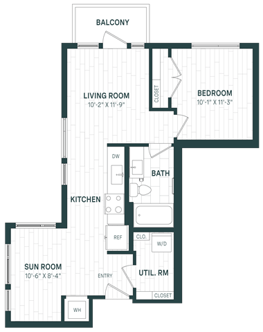 1 Bed/1 Bath-A08a