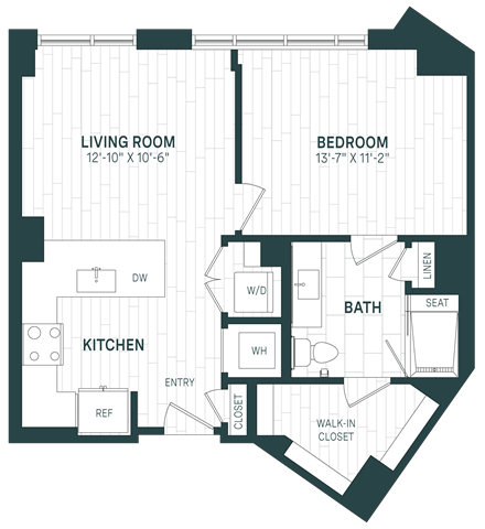 1 Bed/1 Bath-A17-P