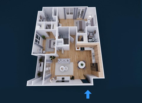 1310 N. Gordon Street 2-3 Beds Apartment for Rent - Photo Gallery 3