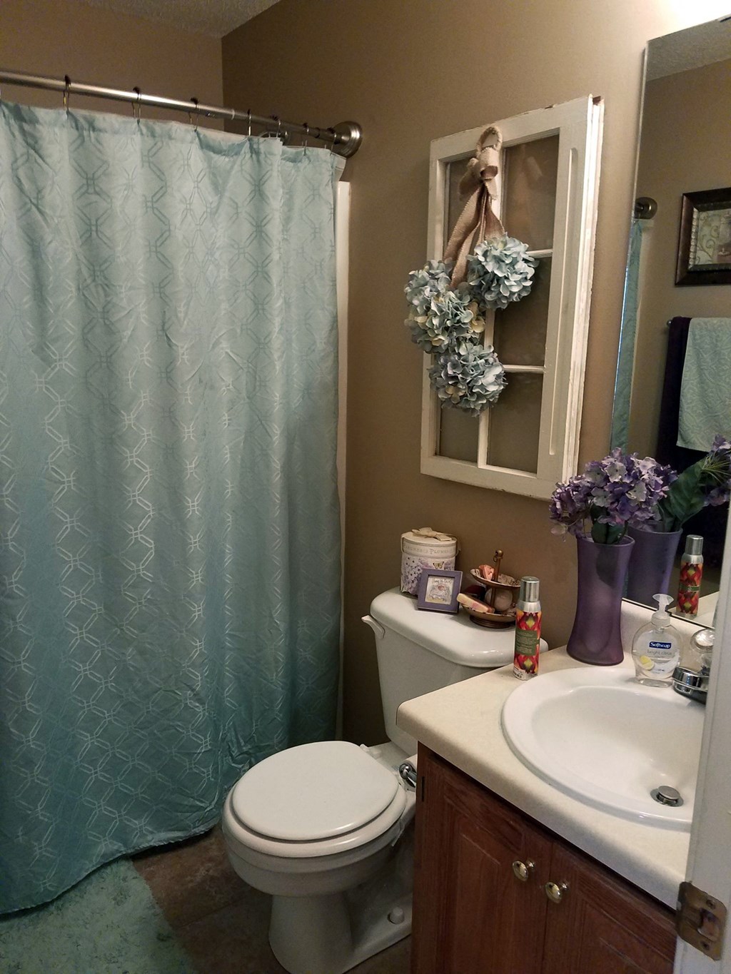 bathroom at mountain view with tub/shower