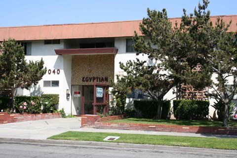 a building with a sign on the front of it