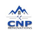 A logo for CNP Renovations featuring a mountain and a house.