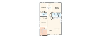 3 Bedrooms, 2 Bathrooms