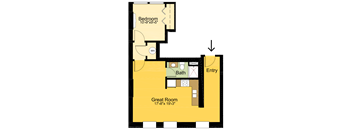 1 Bedroom - 1 Bathroom