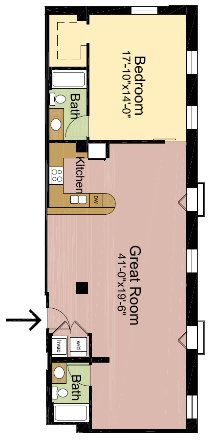 604 South 3rd Street Studio-2 Beds Apartment for Rent - Photo Gallery 13