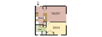 1 Bedroom – 1 Bathroom