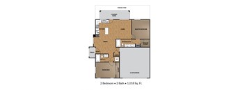 2 Bedrooms, 2 Bathrooms
