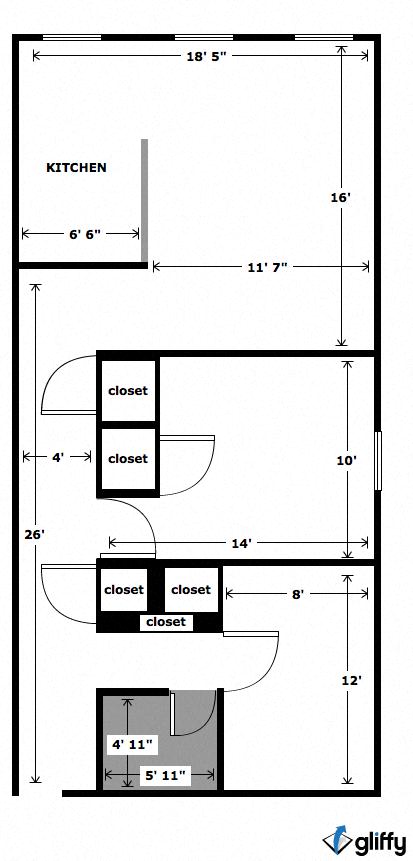 2 bedroom floor plan