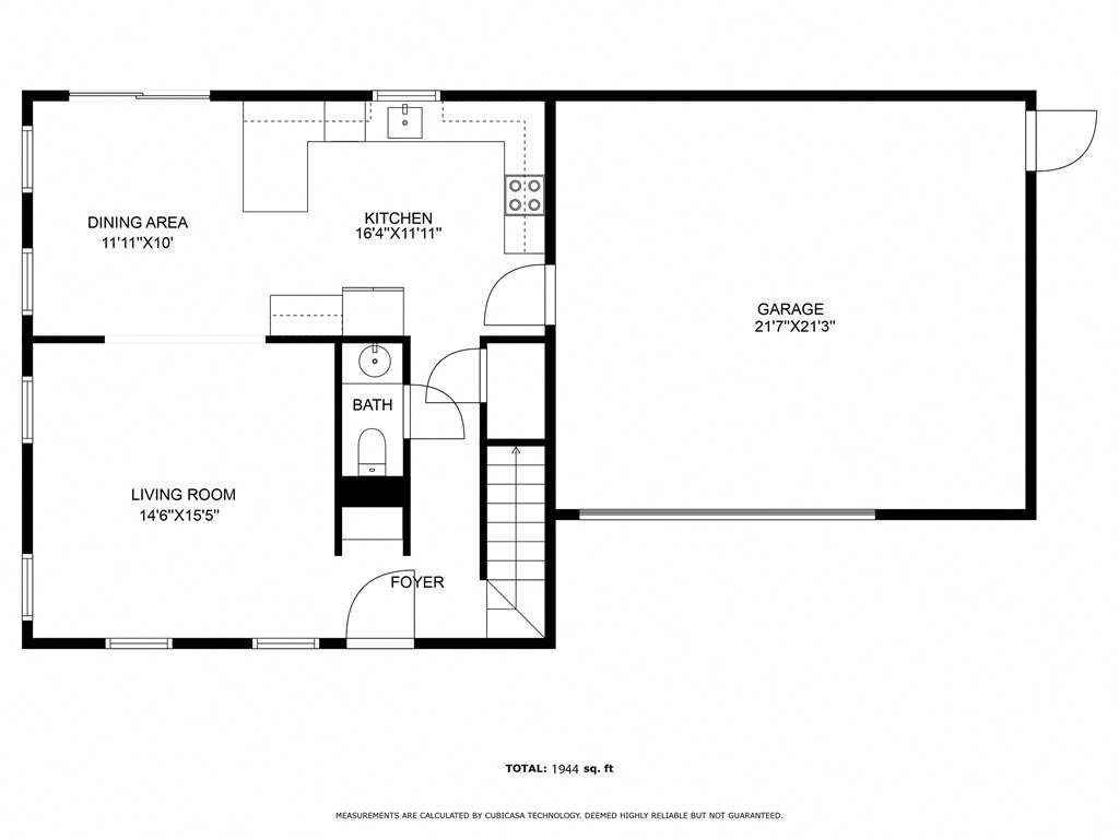 this floor plan is an approximation of a 1125 sq ft floor plan
