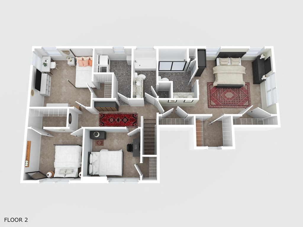 bedroom floor plan  the residences at