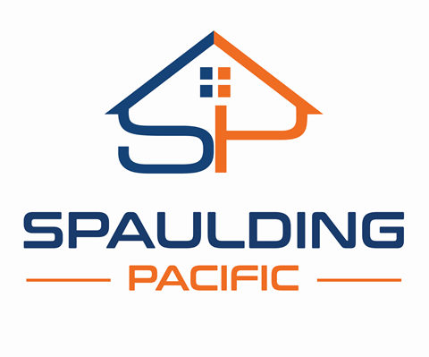 the logo of the spaulding pacific logo with a house and the word